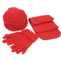 Флисовый набор "Metel" шапка, шарф, перчатки