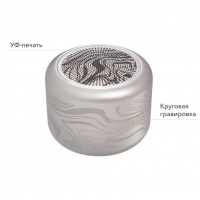 Беспроводная колонка Пэшн (Passion) 80dB 600 mAh (Bluetooth 5.4), серебряная