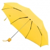 Зонт складной "Foldi", механический, цвет пластиковой ручки и купола жёлтый