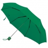 Зонт складной "Foldi", механический, цвет пластиковой ручки и купола зелёный